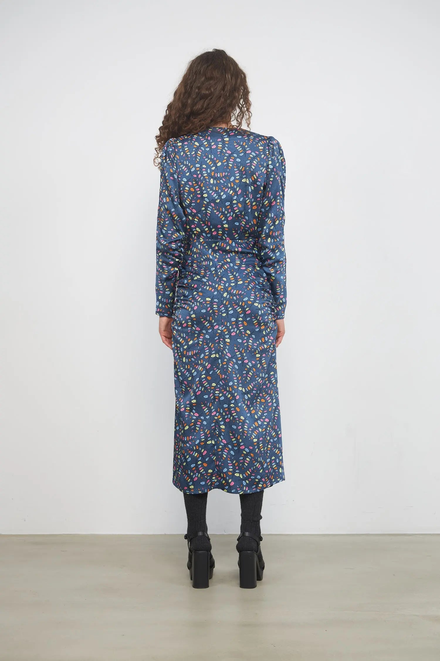 Stella Nova Bodycon midi-dress Dress 775 Dark and colourfull