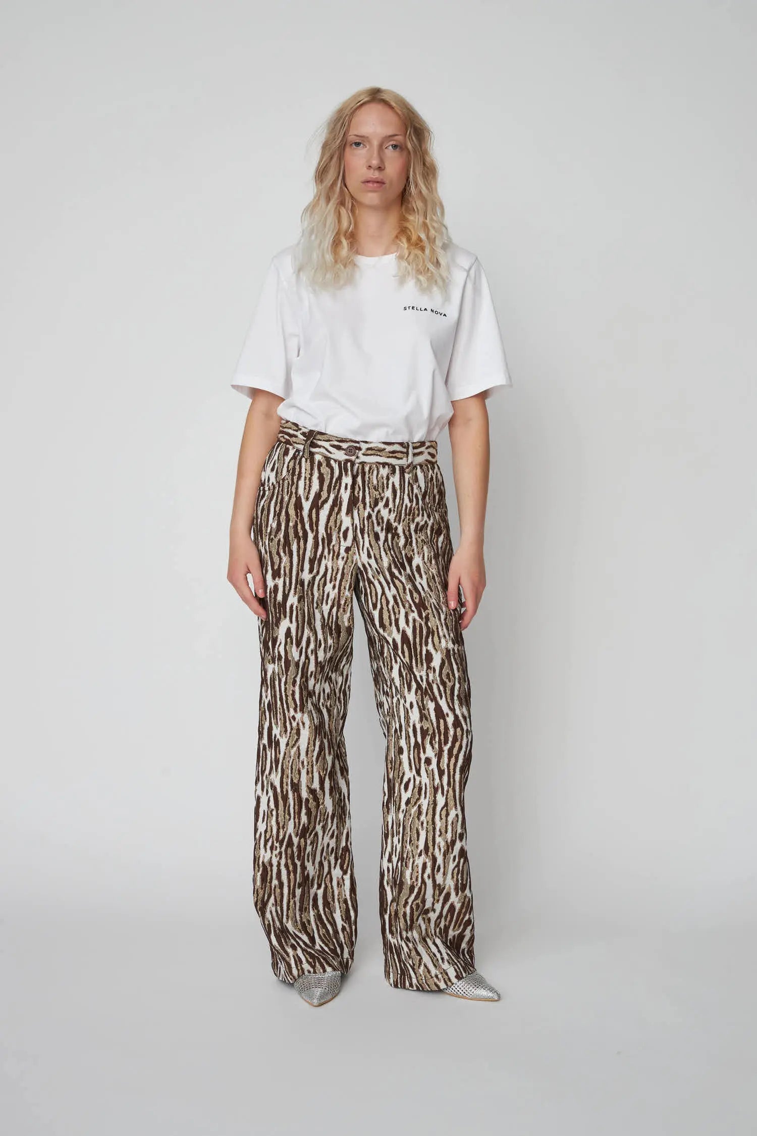 Stella Nova Leopard Jacquard Pants Pants 081 Leopard