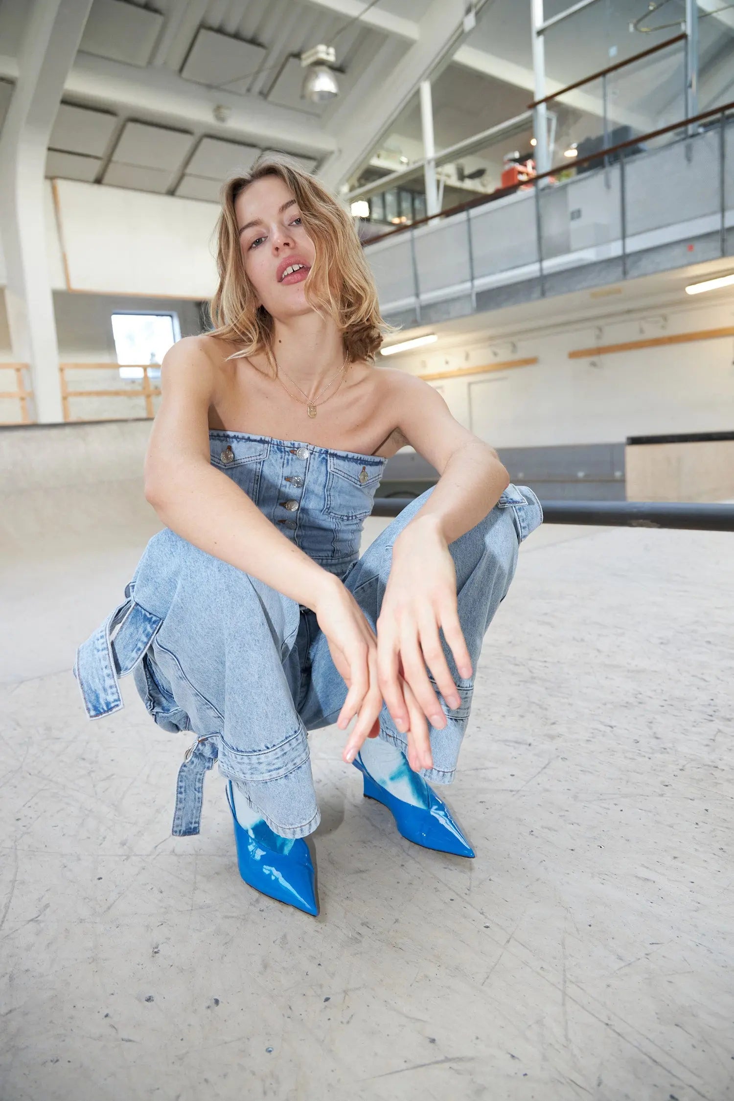 Stella Nova Strapless denim top Top 422 Washed Denim