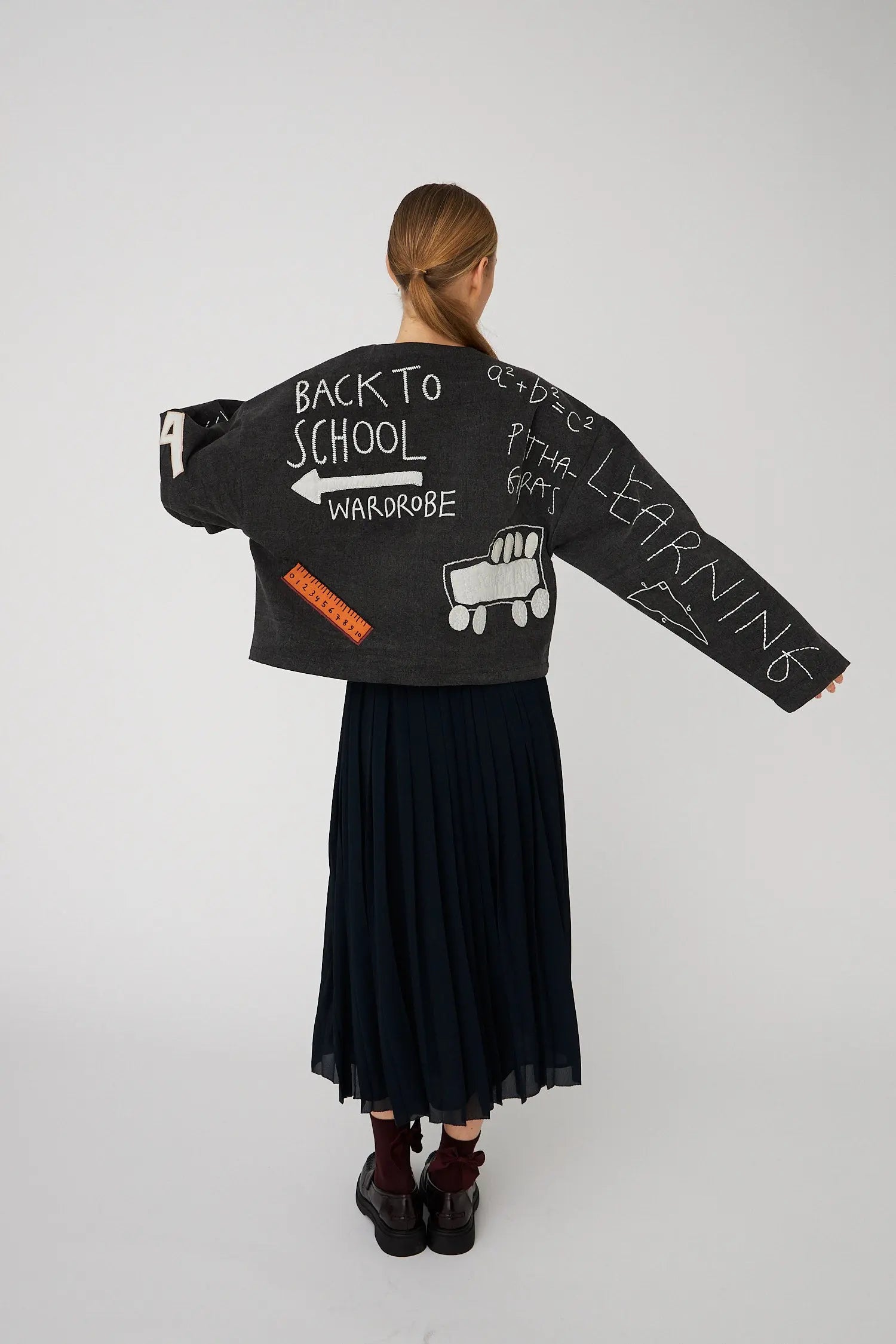 Stella Nova BACK TO SCHOOL Embroidered Jacket Jacket 993 Almost black