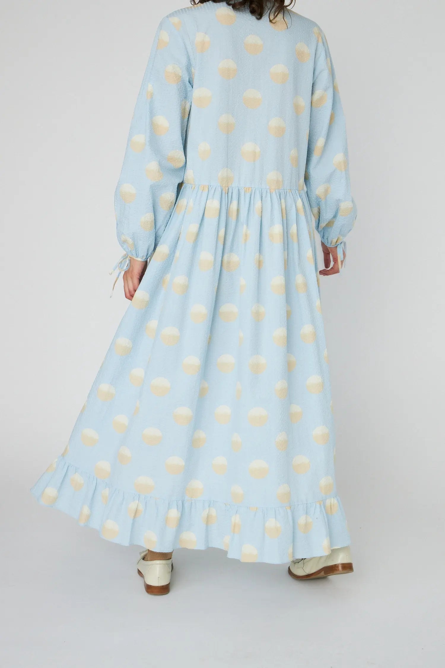 Stella Nova Big Dot Maxi Dress Dress 302 Light Blue