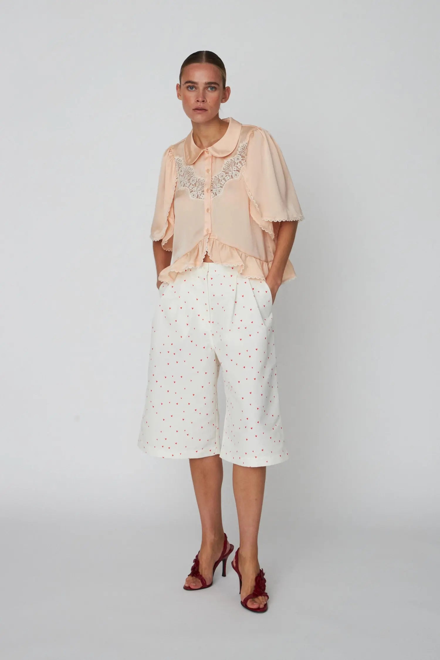 Stella Nova Heart Printed Shorts Short Pants 371 Hearts