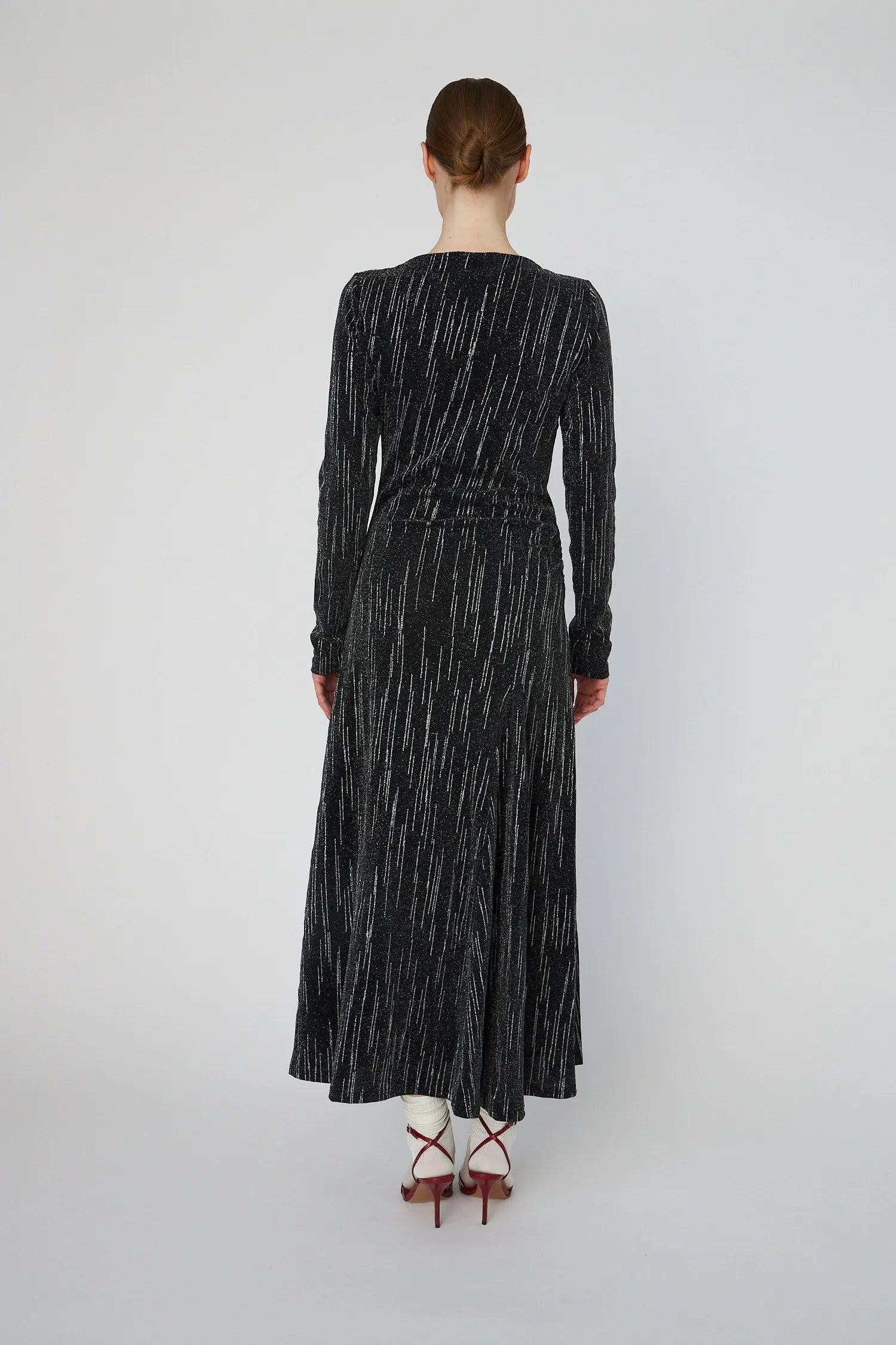 Stella Nova Lurex Jersey Maxi Dress Dress 865 Silver Lurex