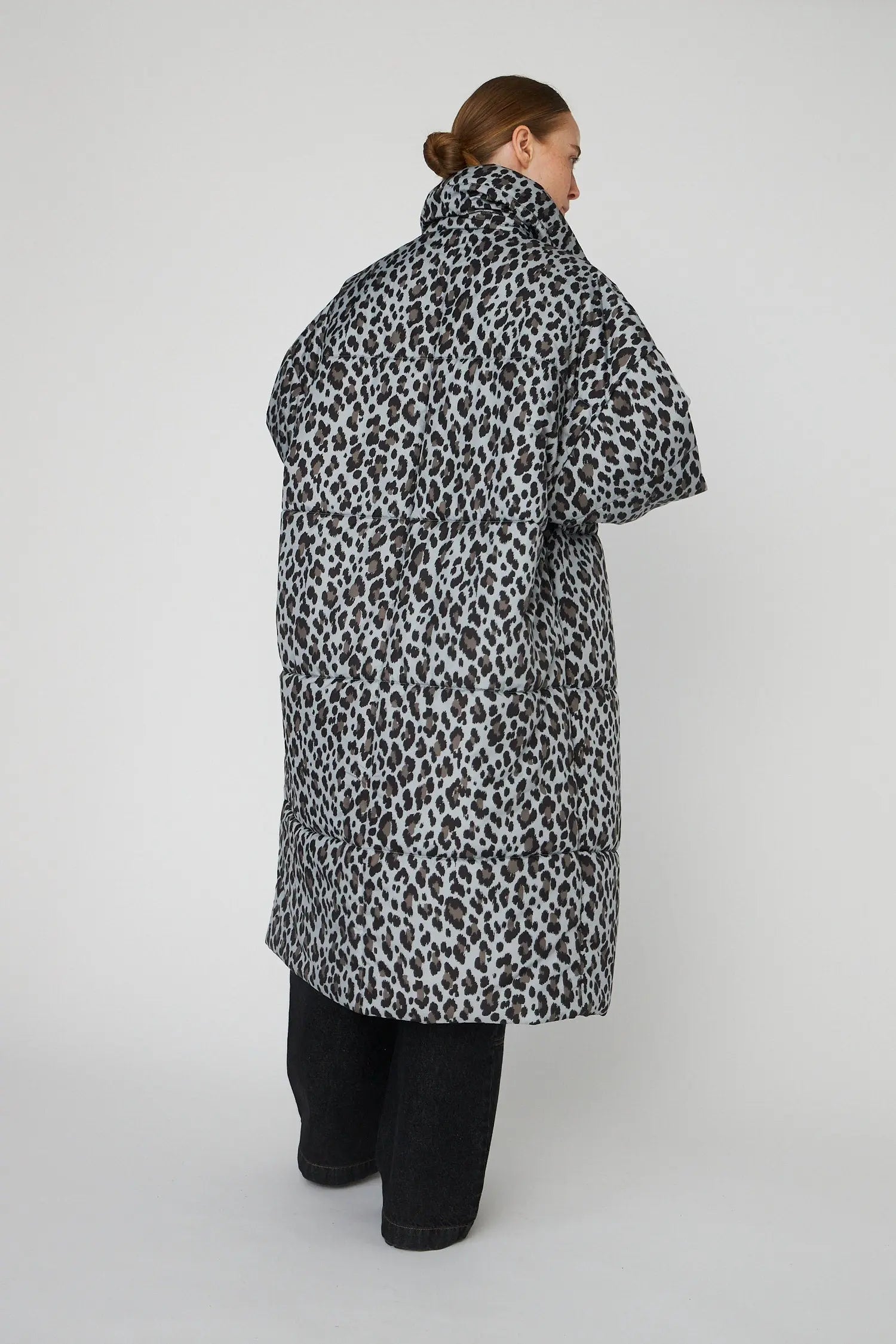 Stella Nova Oversized padded Coat Coat 081 Leopard