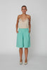 Pin Striped Shorts - Bright Mint