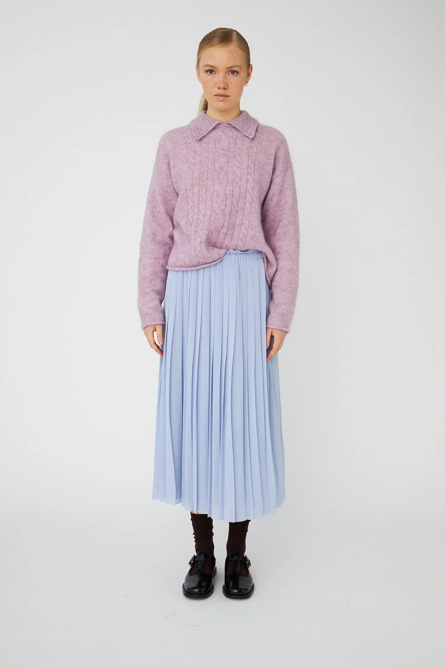 Stella Nova Polo Wool Sweater Sweater 532 Violet