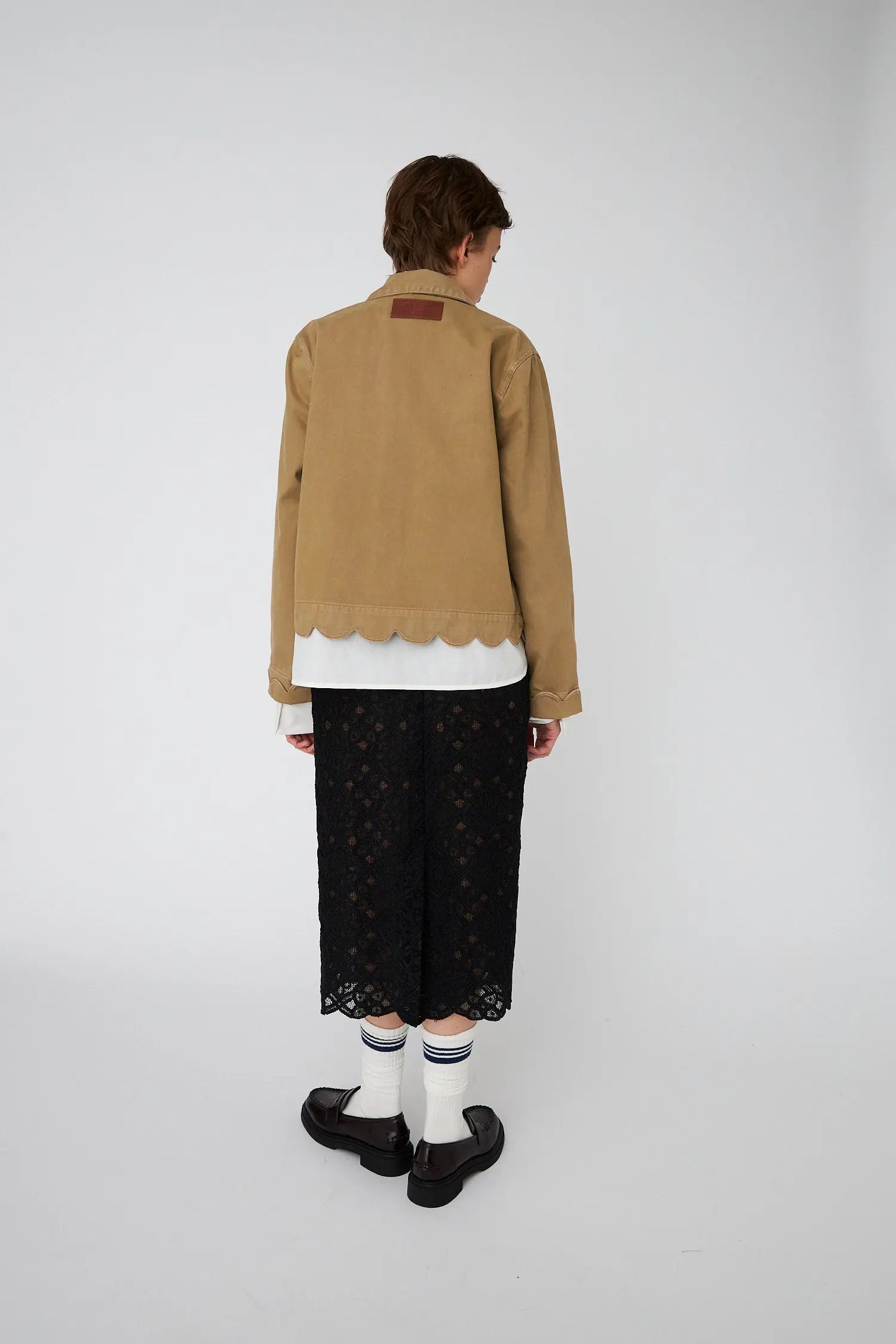 Stella Nova Shirt with Scallop Edge Shirt 055 Dark Sand