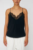 Silk slip top - Black