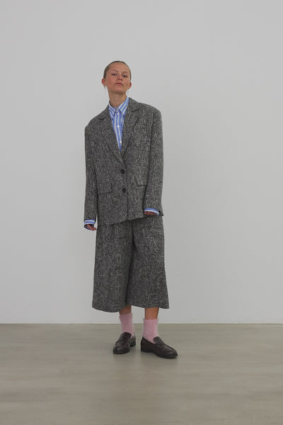 Stella Nova Salt and Pepper Oversized Blazer Blazer 921 Flintstone