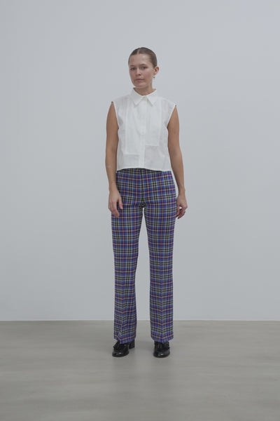 Stella Nova Checked Flared Pants Pants 430 Multi Checks