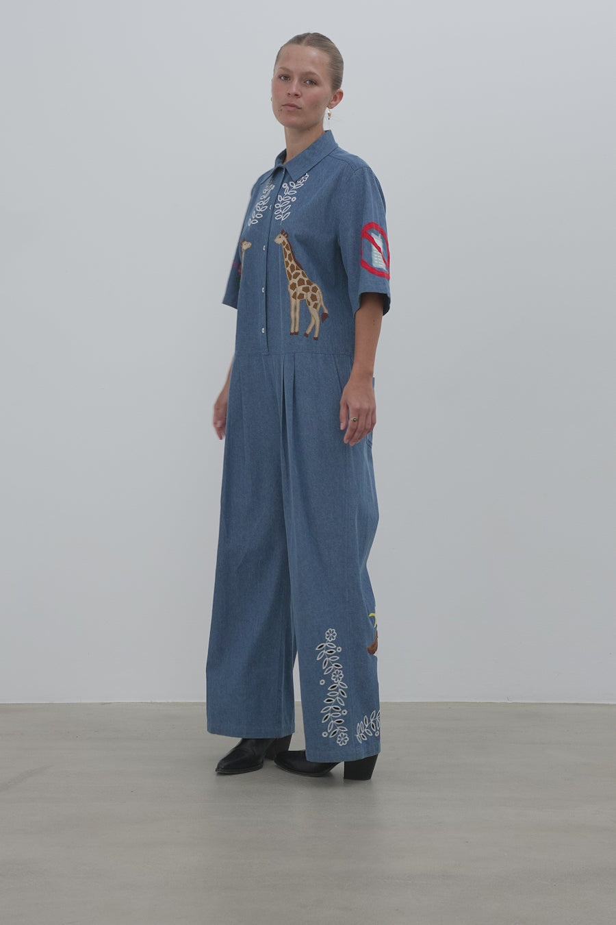 Stella Nova Out Of Office Embroidered Jumpsuit Jumpsuit 316 Summer Blue