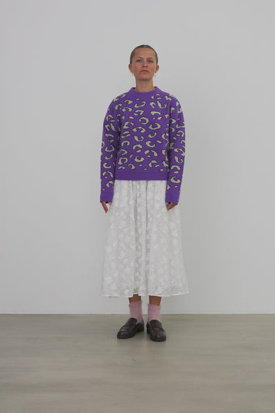 Stella Nova Animal Jacquard Sweater Sweater 543 Monster Purple